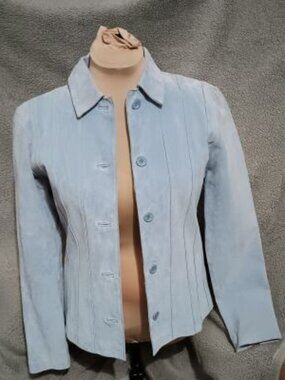 Light blue Suede Jacket